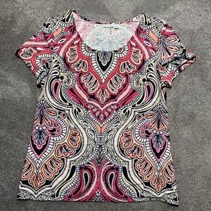 Croft & Barrow print top